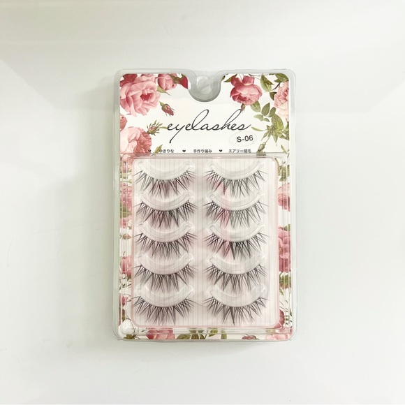 HANDMADE NATURAL CRISS-CROSS FALSE EYELASHES (S-06) - Picture 2 of 3